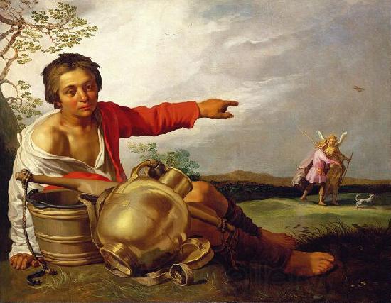 Abraham Bloemaert Berger montrant Tobie et l Ange